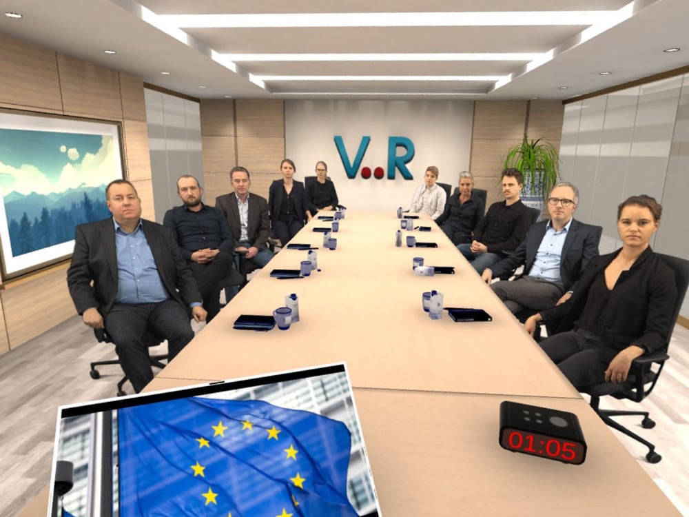 Konferenzraum in Virtual Reality